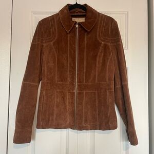 Vintage Suede Jacket, Size M, light brown, great condition.